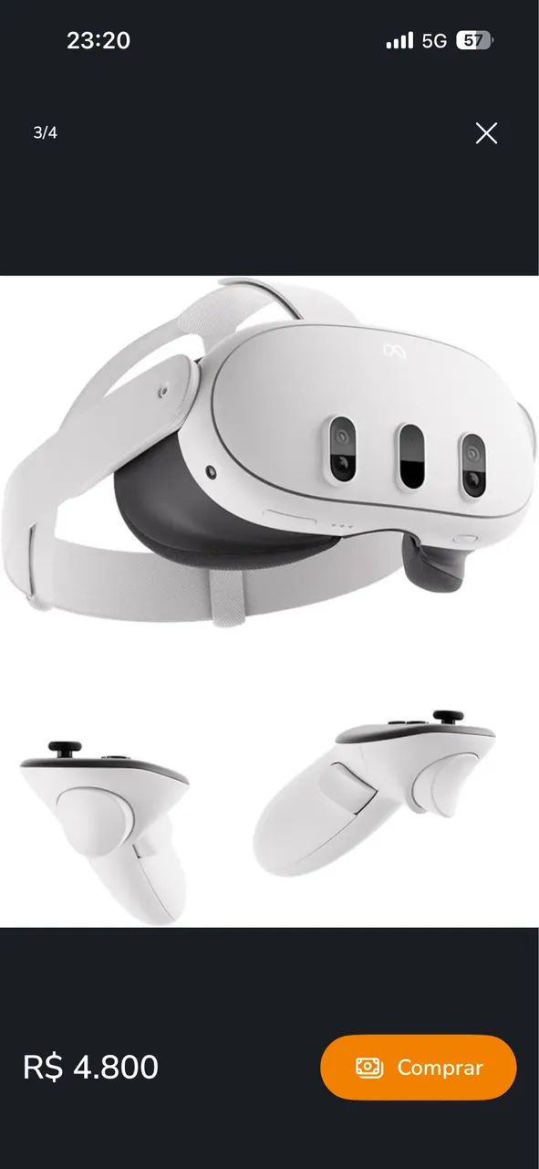 Meta Quest 3 512gb 4k VR Novo Lacrado - Foto 3