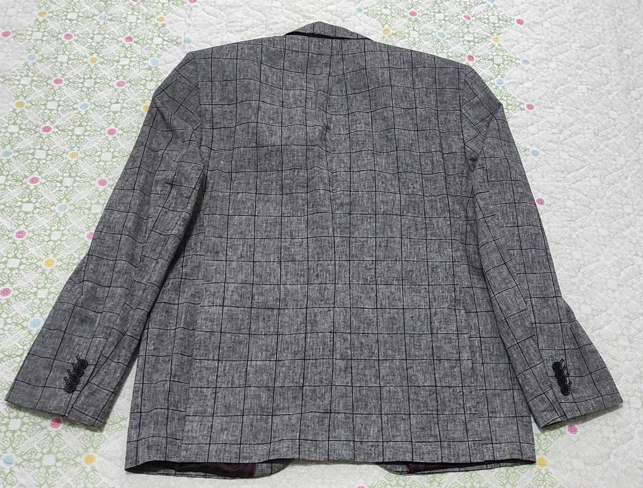 Blazer masculino de linho slim Angelo Campana - Foto 3