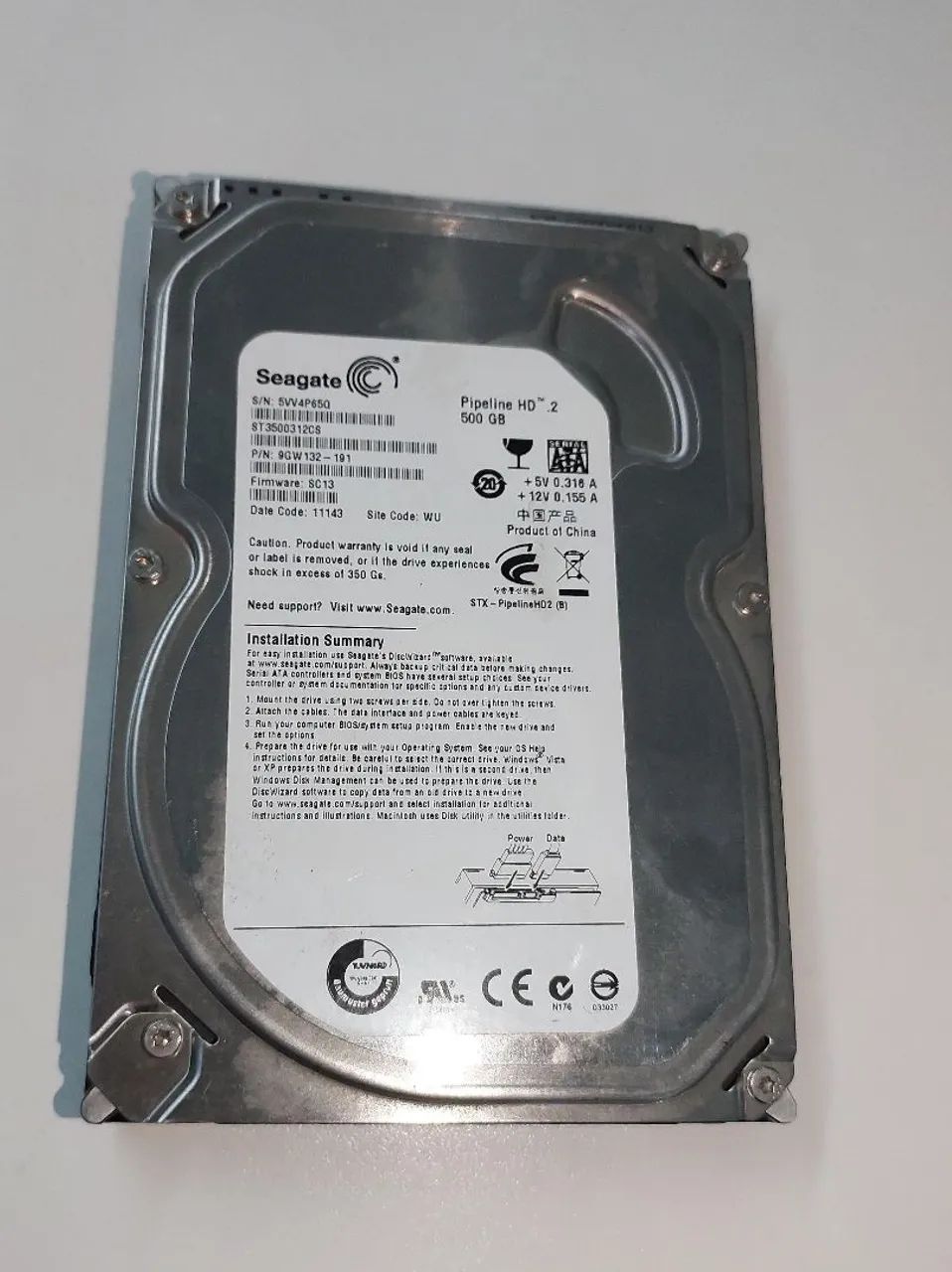 HD Seagate 500GB usado, modelo ST3500312CS. - Foto 2