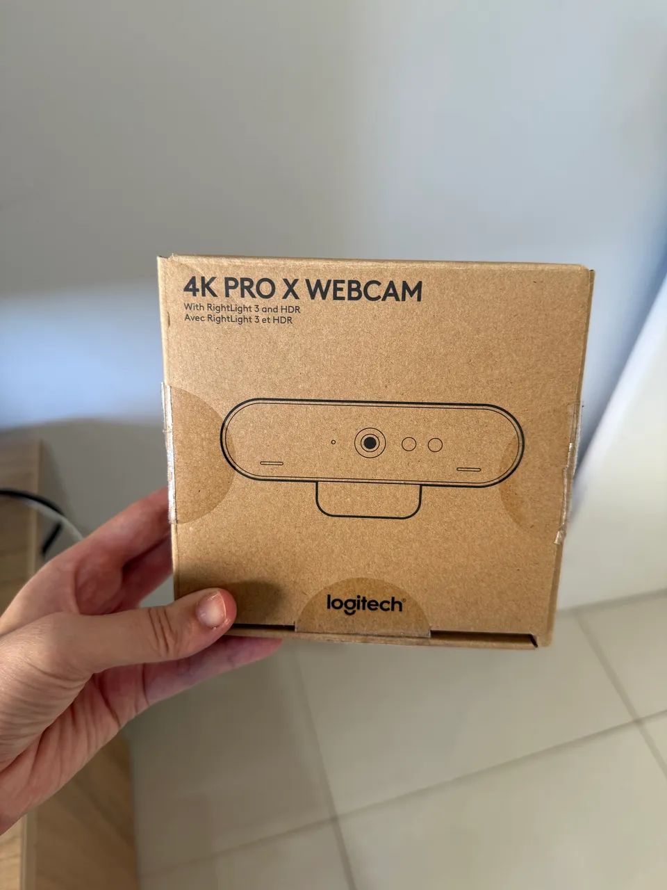 Webcam Logitech Brio 4K Pro- na caixa