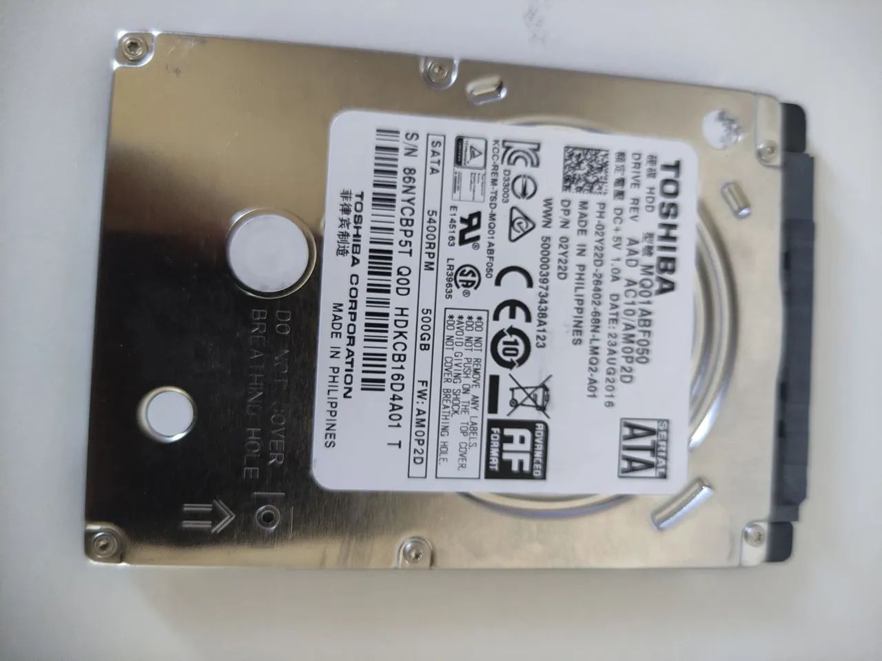 HD sata de de notebook 500 GB slim saudável 