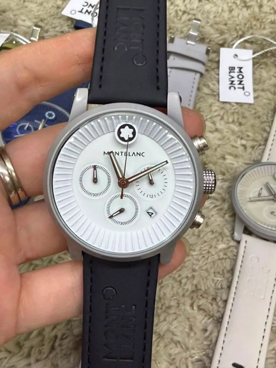 Relógio Estilo Montblanc Chronograph Funcional - Foto 2