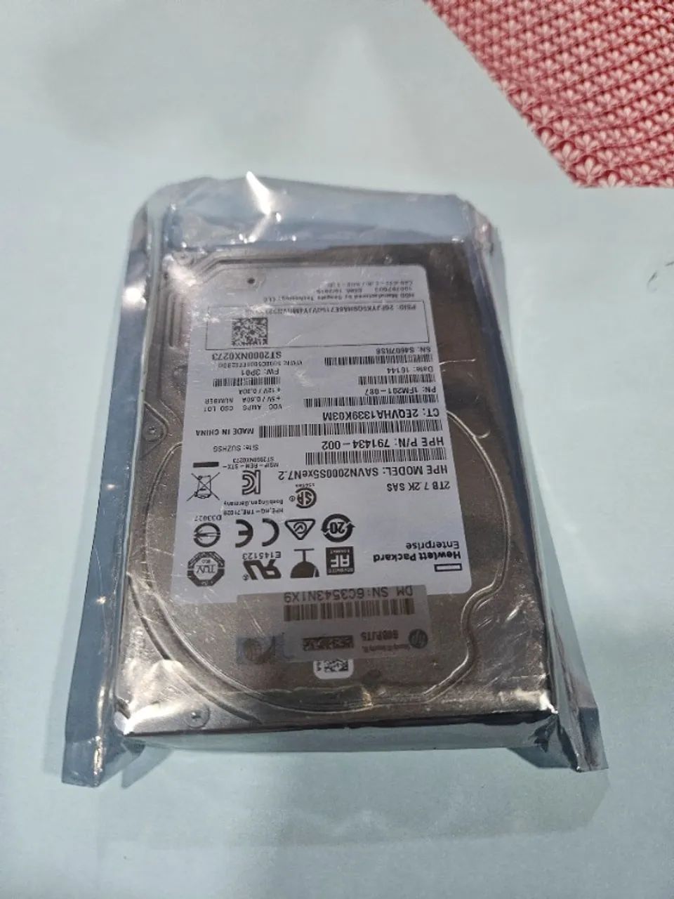 HD HP 2 TB SAS 12gb 7.2k rpm sff 2.5" - Foto 4