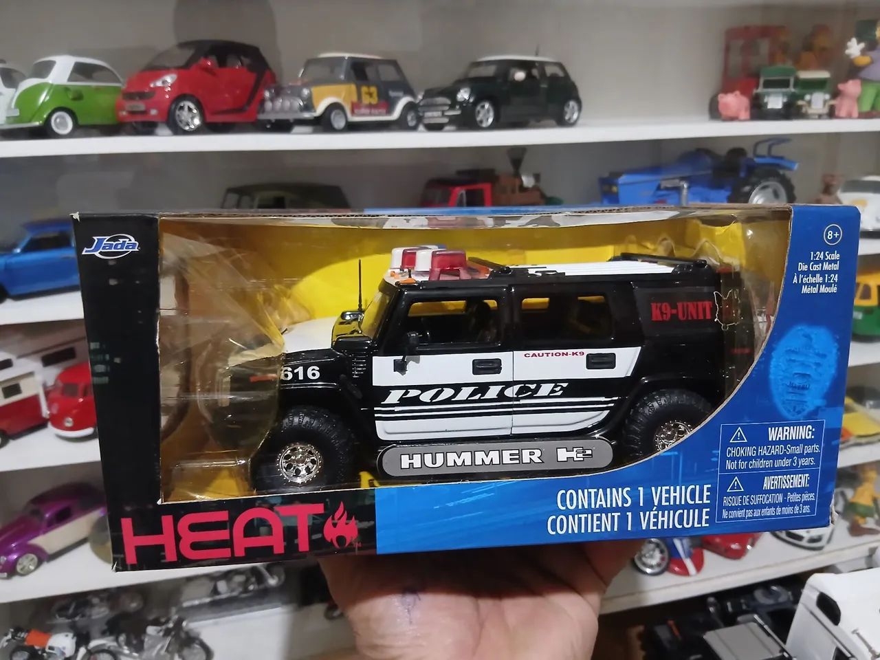 Miniatura hummer polícia jada 1/24 