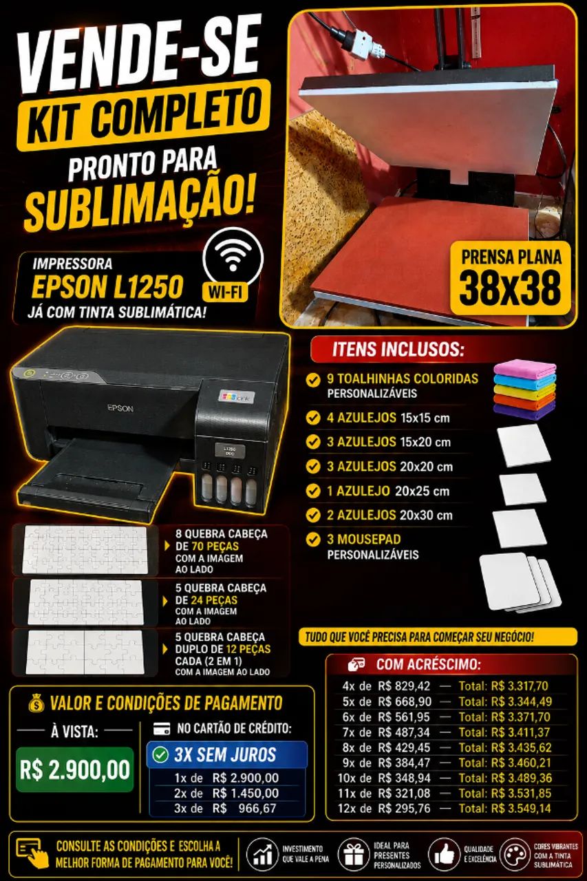 kit sublimação