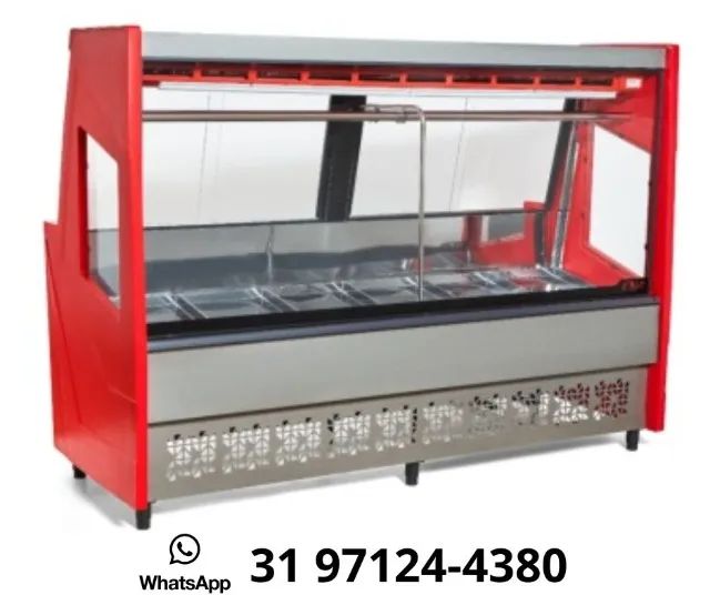 Balcão de Açougue 2M Vermelho Polar 