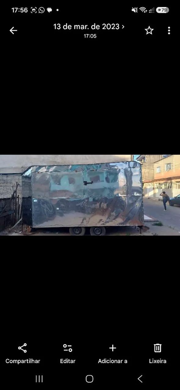 Vendo trailer todo em inox 5×2.   ( ACEITO PROPOSTAS ) ACEITO CARRO NA TROCA! - Foto 4