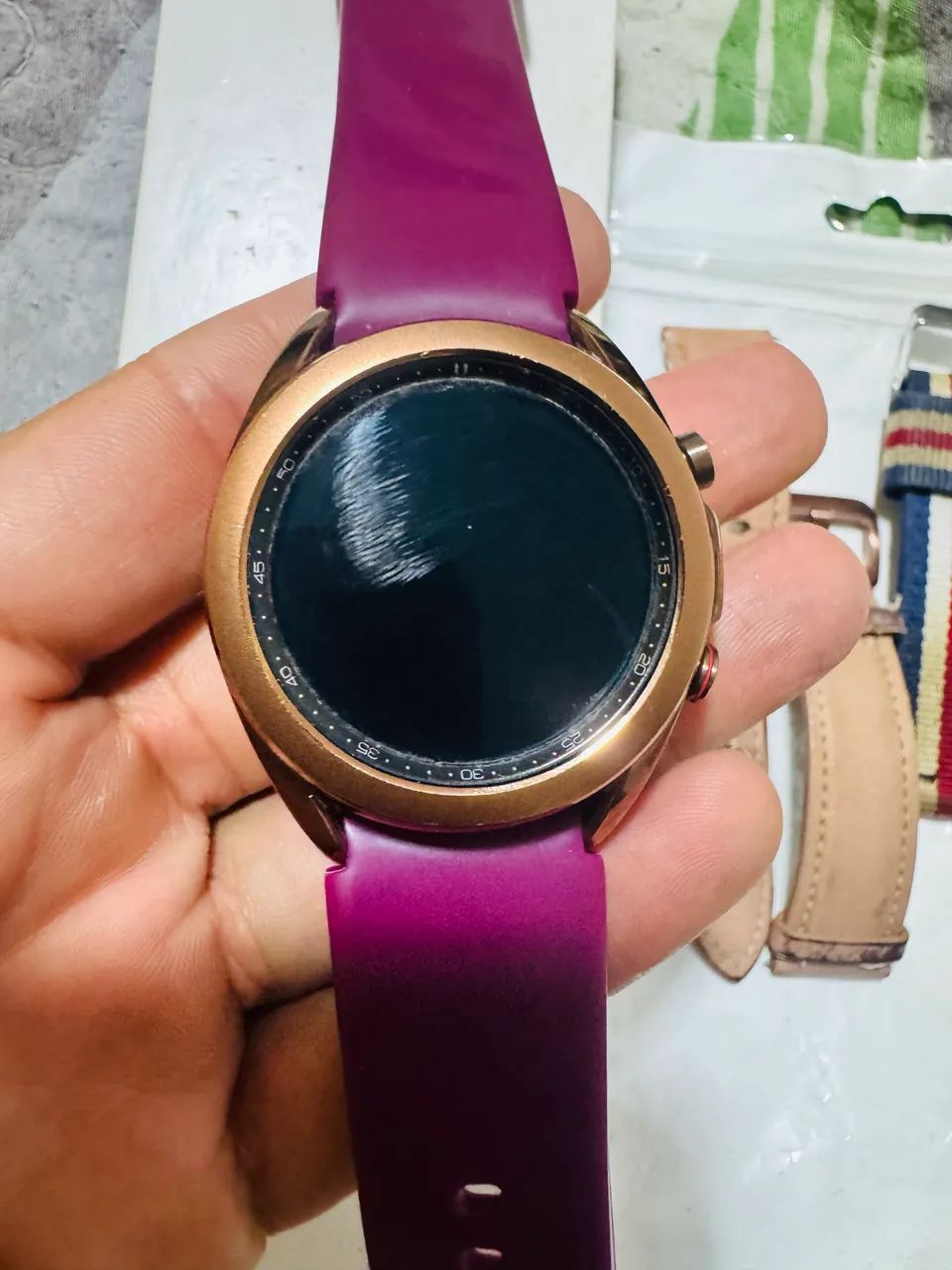 Relógio Samsung Smart Whatch 3 Bronze 41mm LTE - Foto 3