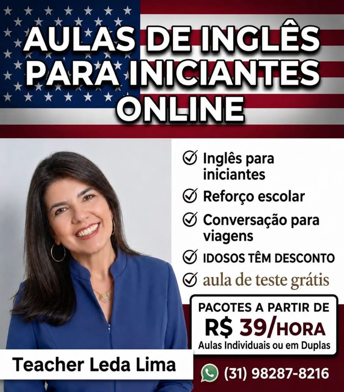 Aulas Particulares de Inglês para iniciantes