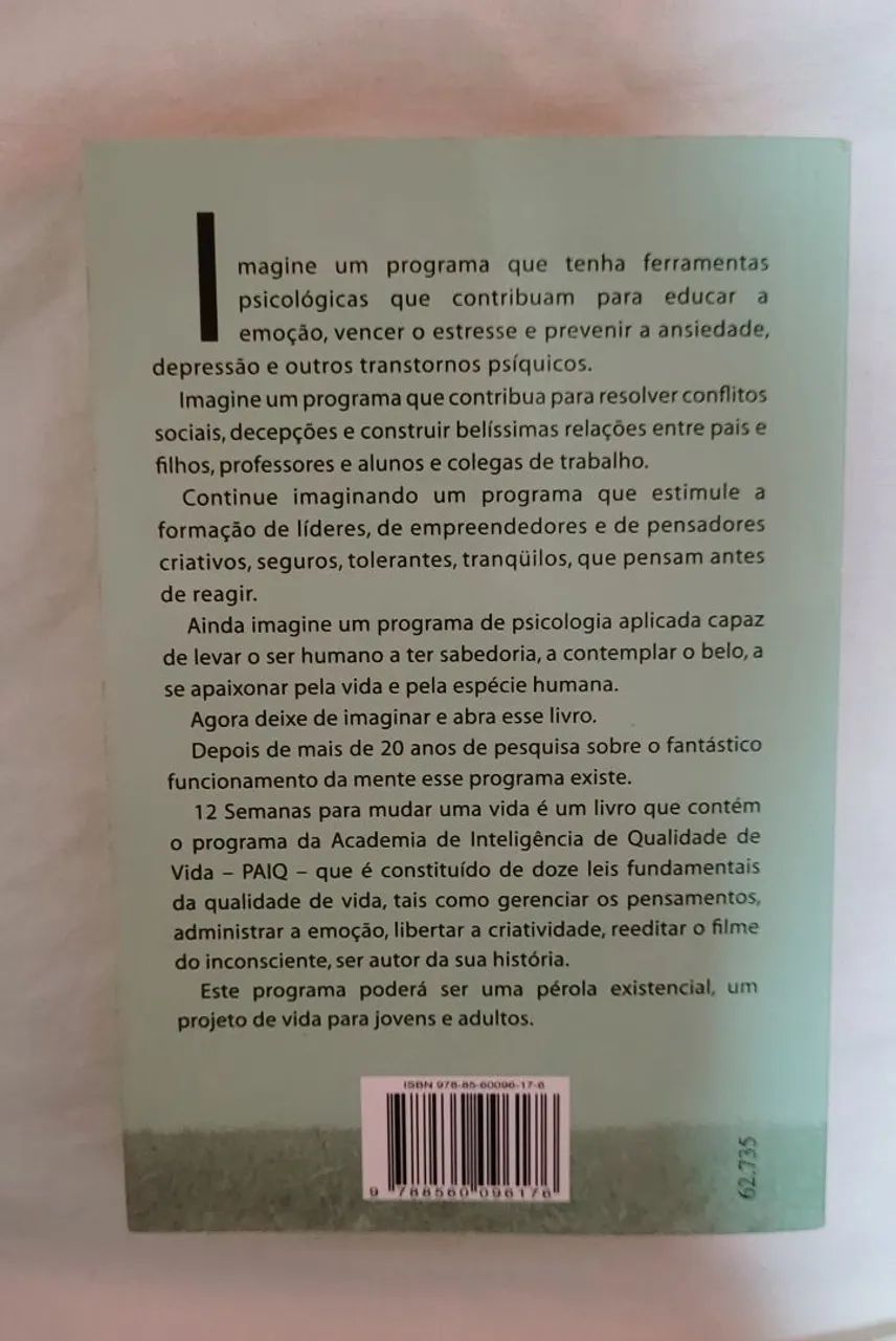 12 Semanas para Mudar uma Vida - AUGUSTO CURY - Foto 2