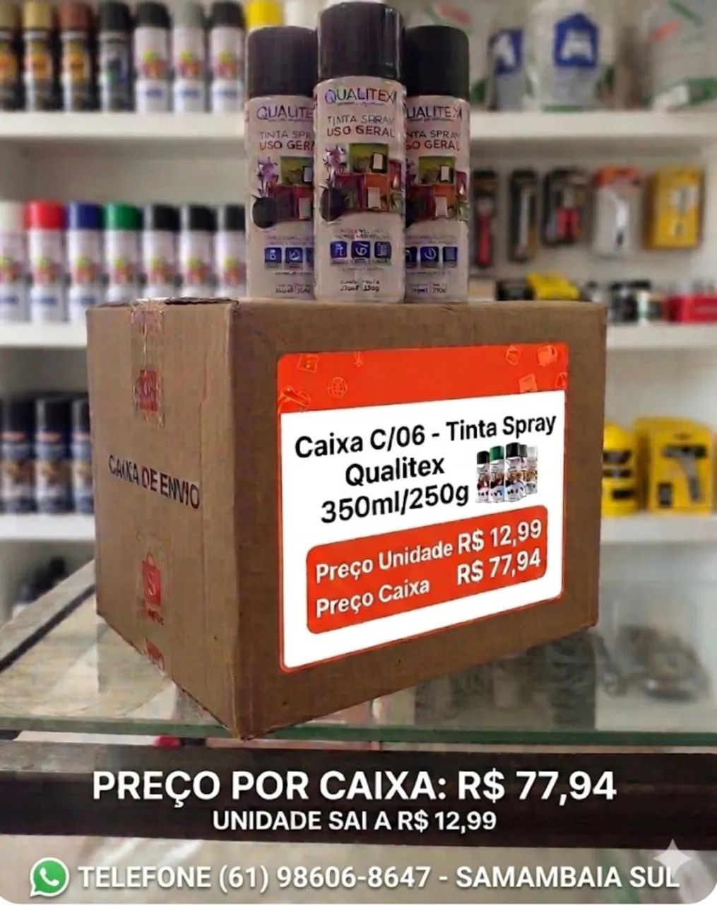 Tinta Spray 350ml Cores Variadas 