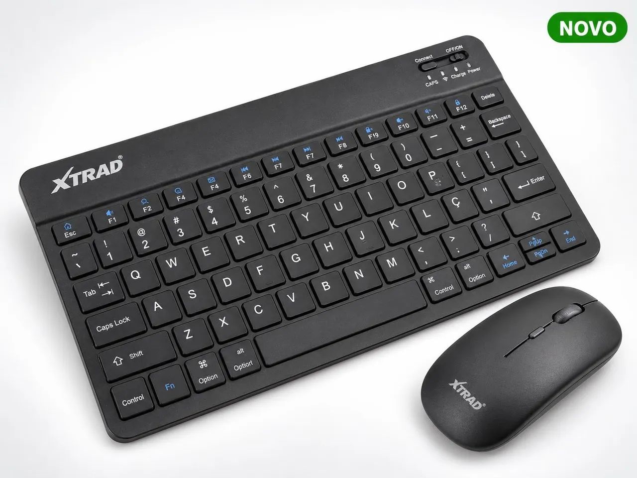 Kit Teclado e Mouse Bluetooth Recarregável XTRAD XD-623 ABNT