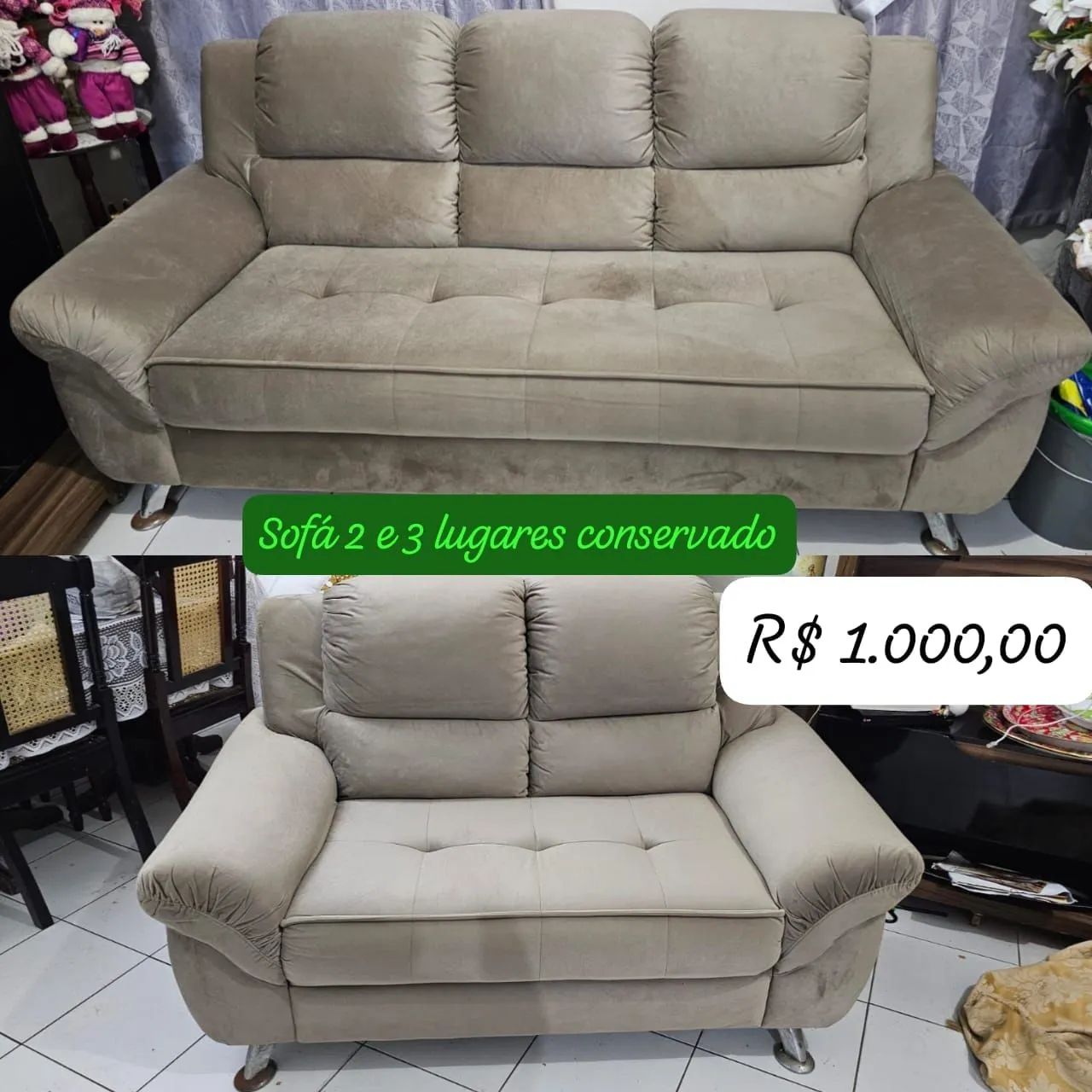 Sofá 2 e 3 lugares 