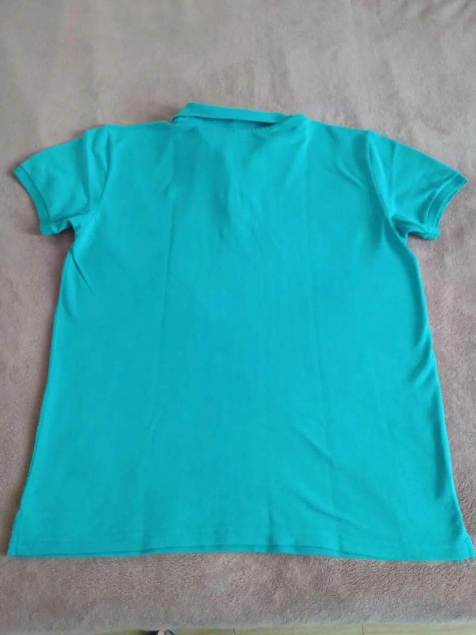 Camisa polo azul turquesa  - Foto 3