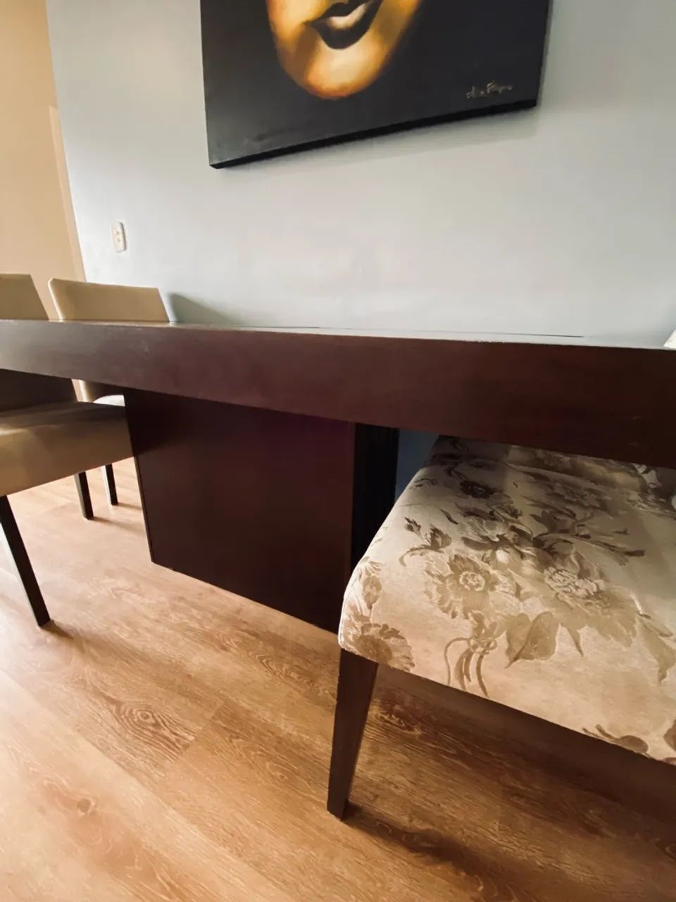 Mesa Extensível de Madeira + 4 Cadeiras  - Foto 5
