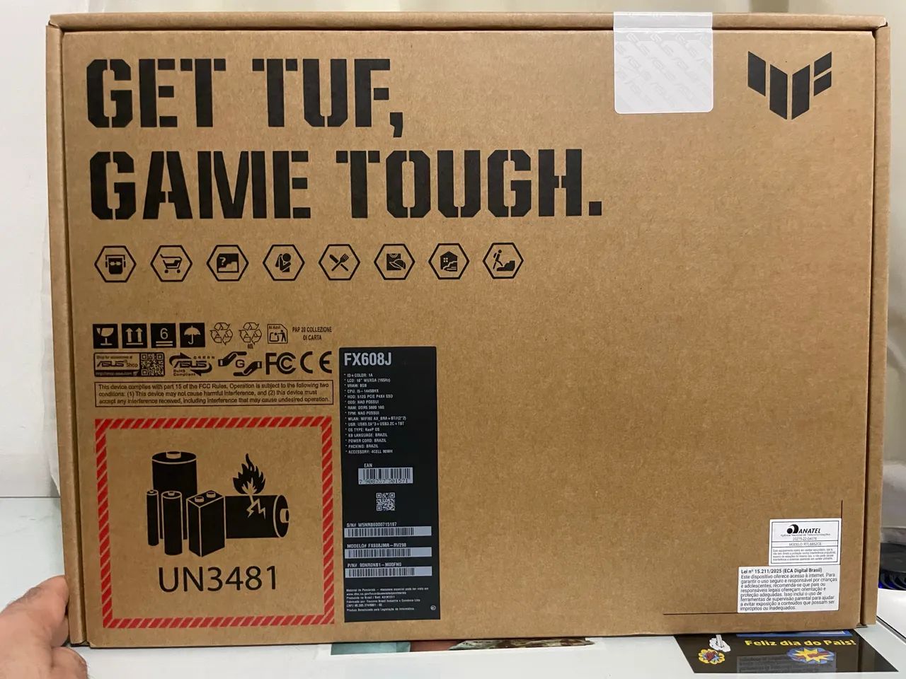 Notebook ASUS TUF Gaming F16 - Core i5 14450HX - RTX5060 - 16GB/512GB - 16 polegadas - Foto 5