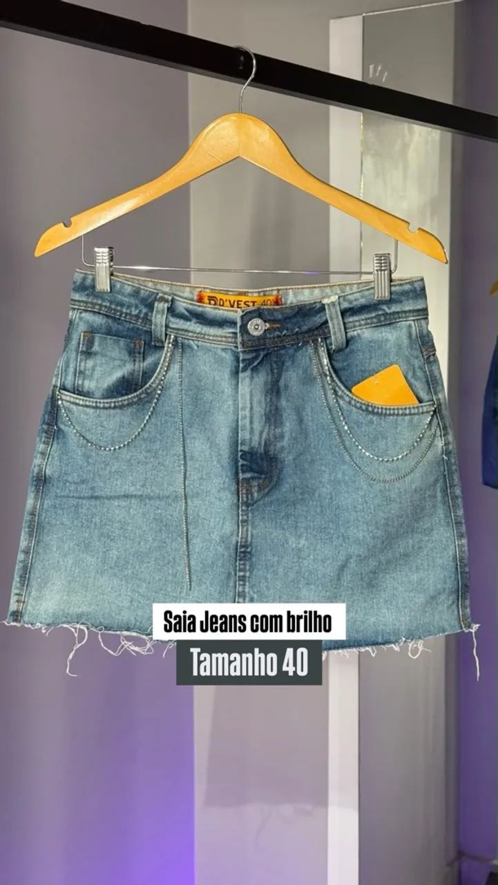 Saia jeans 