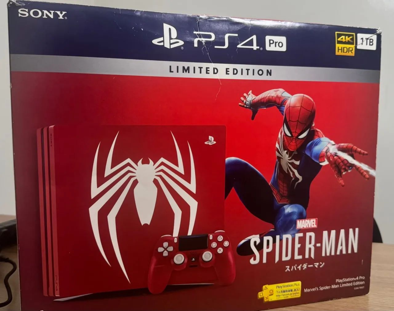 PS4 Pro Spider-man Na caixa com berço - Foto 2