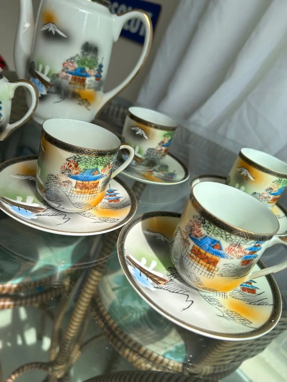 Kit de chá de Porcelana Eggshell 