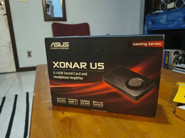 Placa de Som Externa Asus Xonar U5 - 5.1 USB - Nova - Foto 2