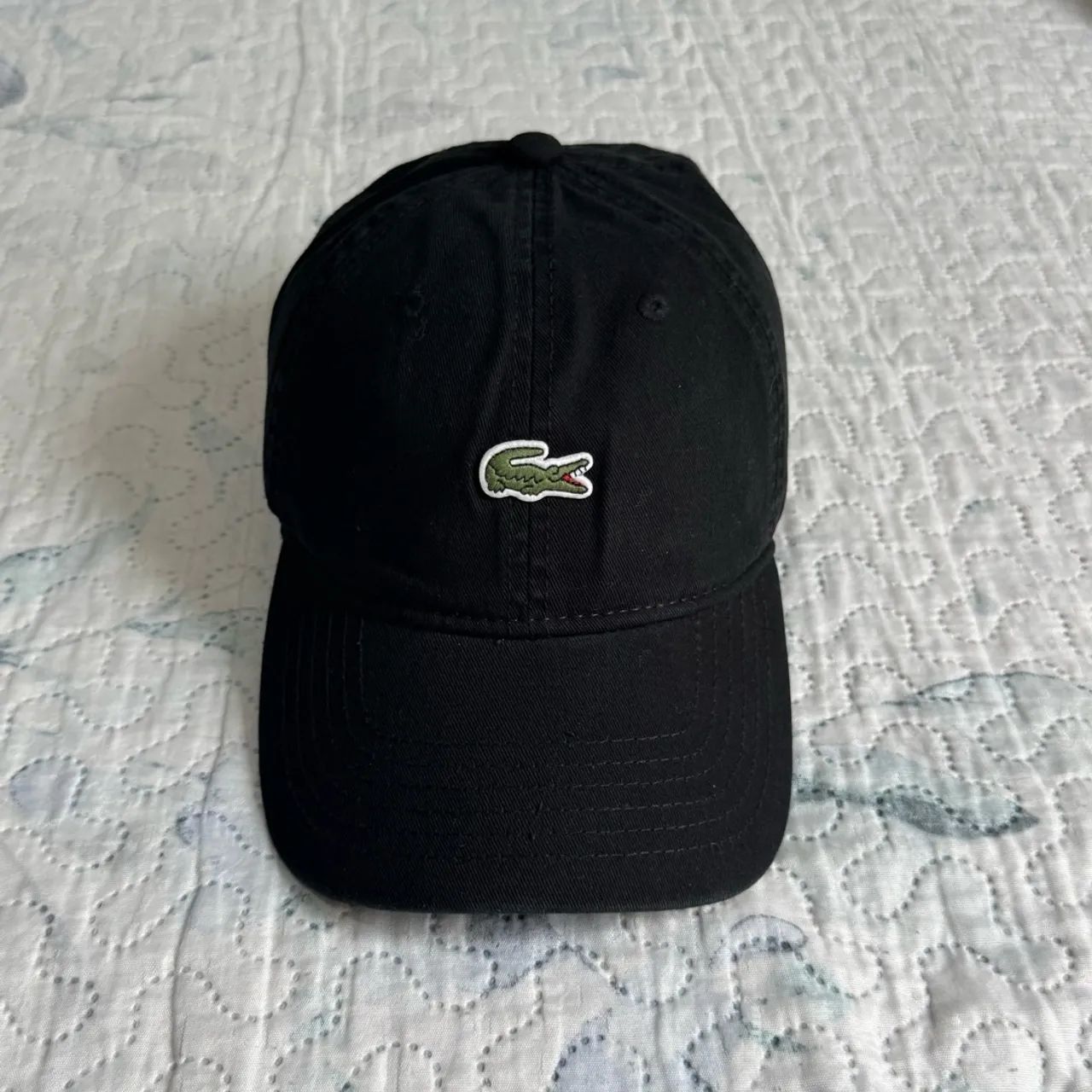 Boné preto Lacoste ajustável 