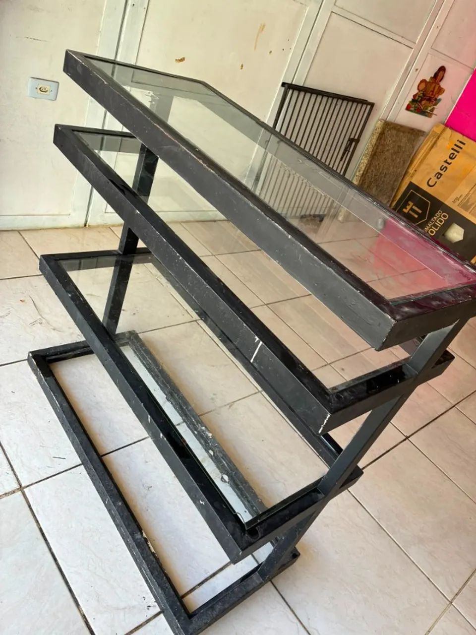 Balcão de vidro