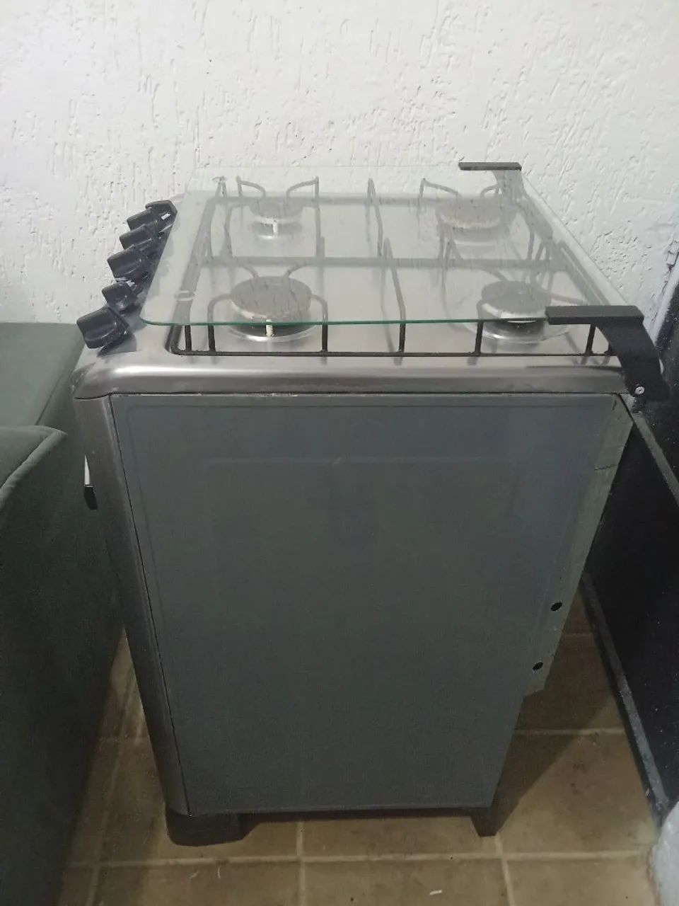 Fogão automático 4 bocas espelhado em perfeito estado  - Foto 3
