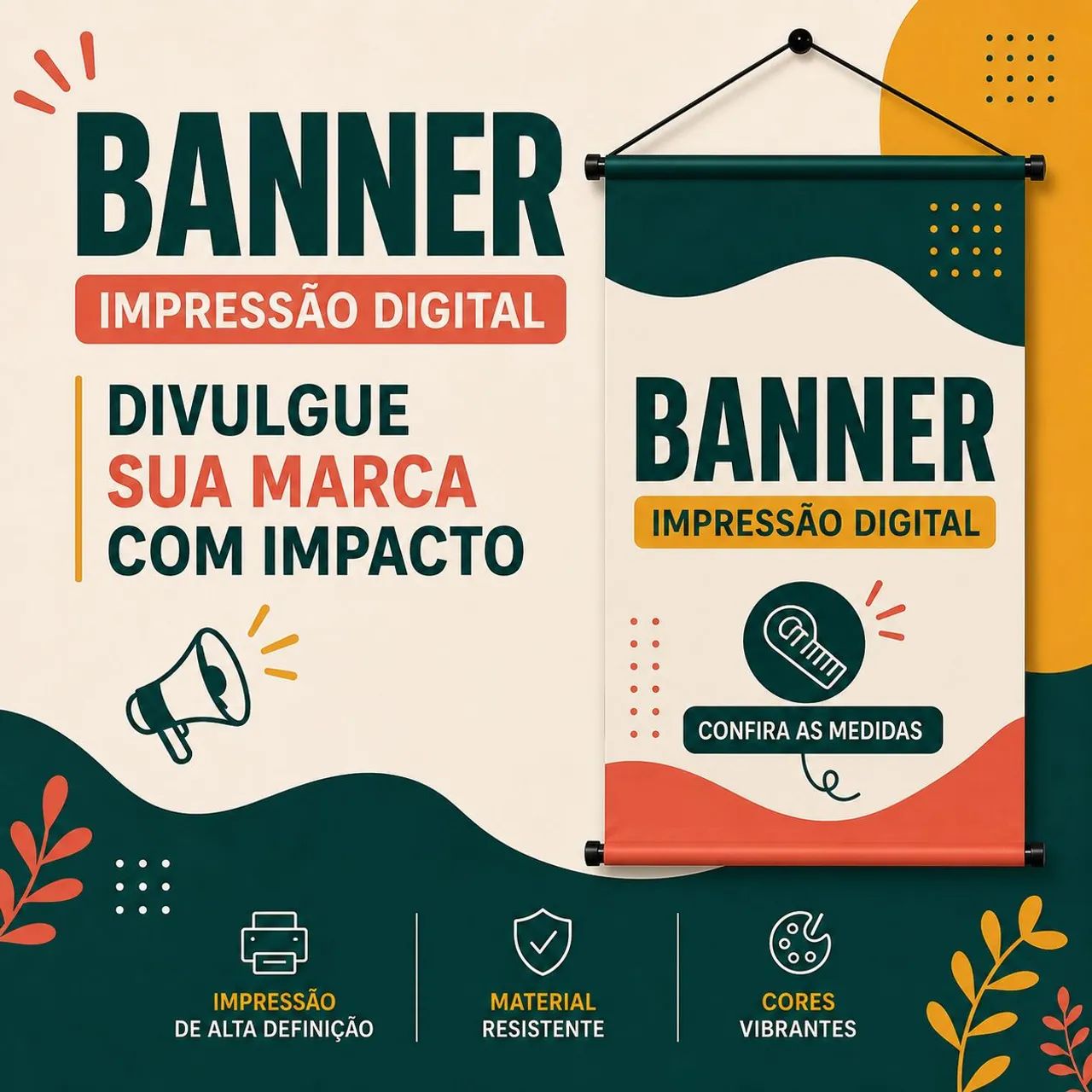 BANNER PERSONALIZADO - IMPRESSÃO DIGITAL 