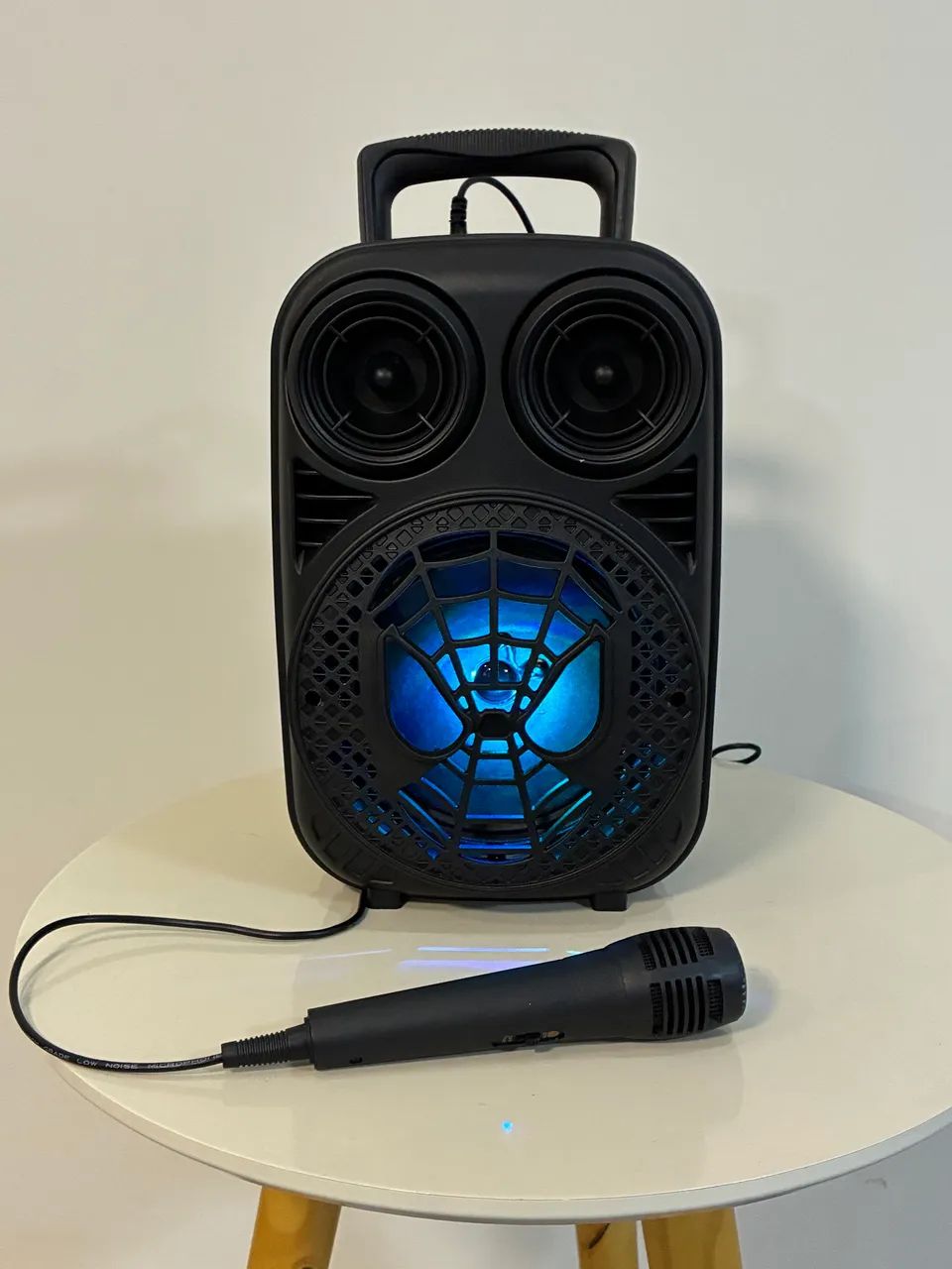 Caixa de Som Portátil com Microfone - Novo - Foto 3