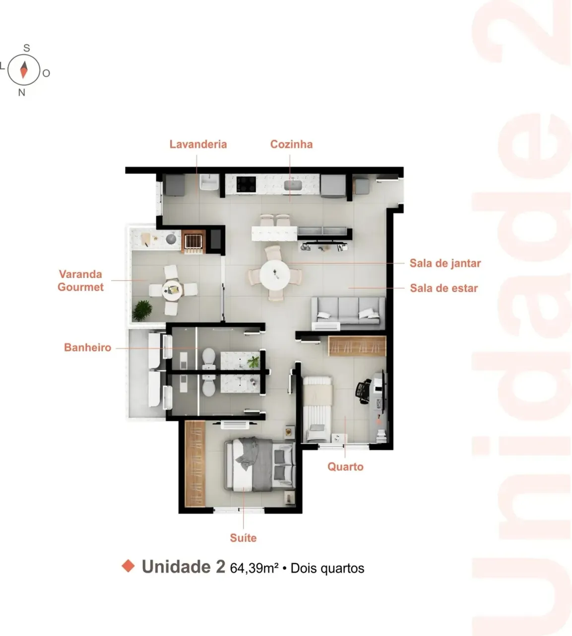 PLANTA 64m²