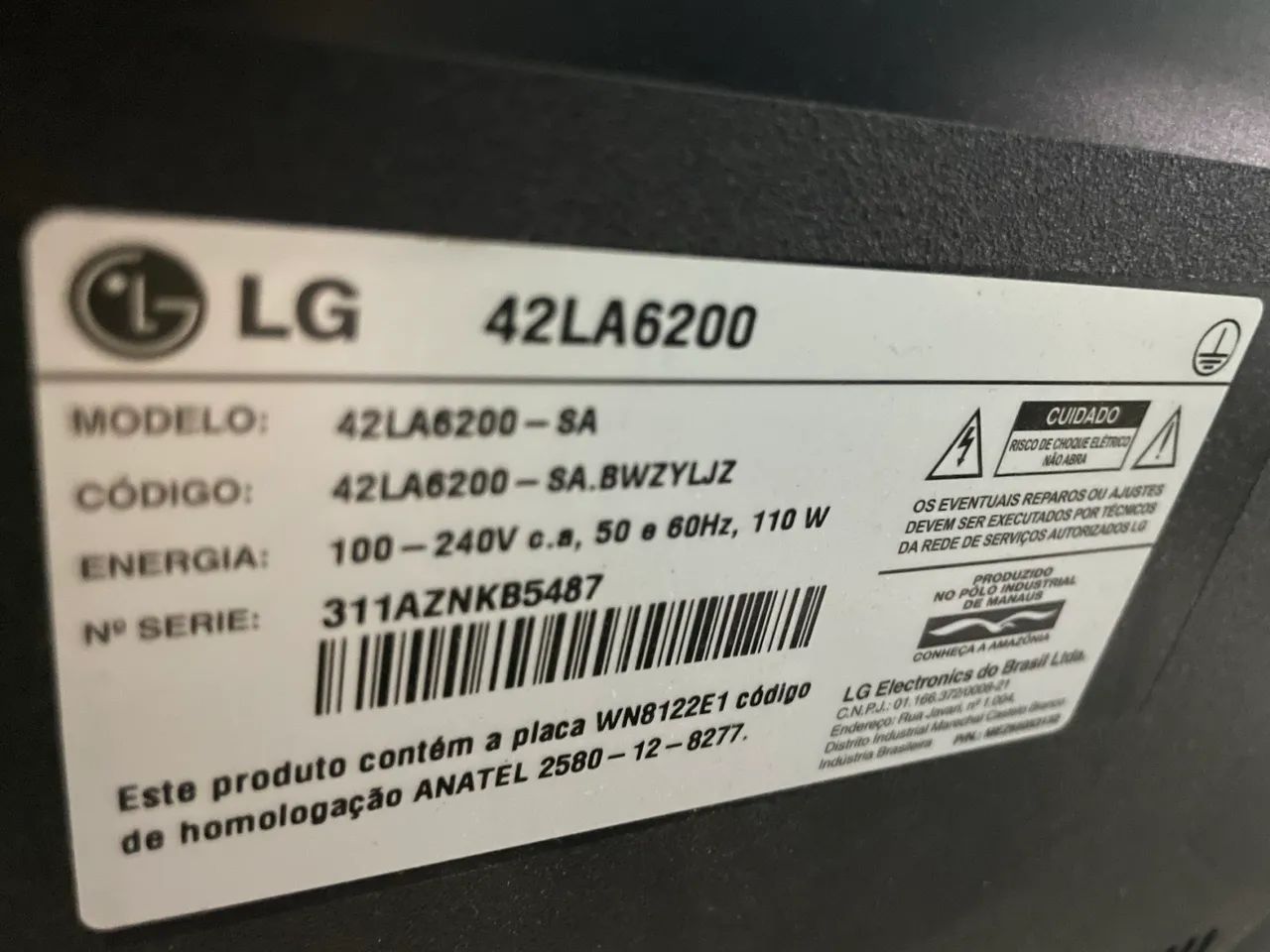 Tv 42 LG Smart mais antigo - Foto 4