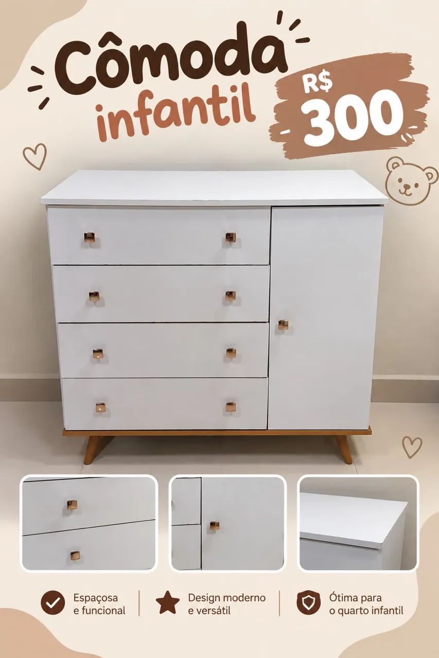 Cômoda Infantil 