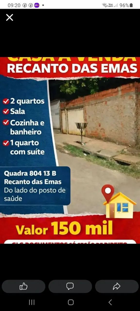 Casa no recanto 804