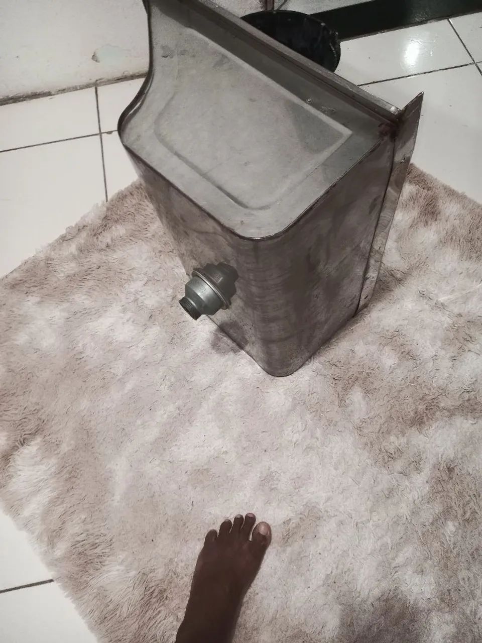 Pia de inox usada