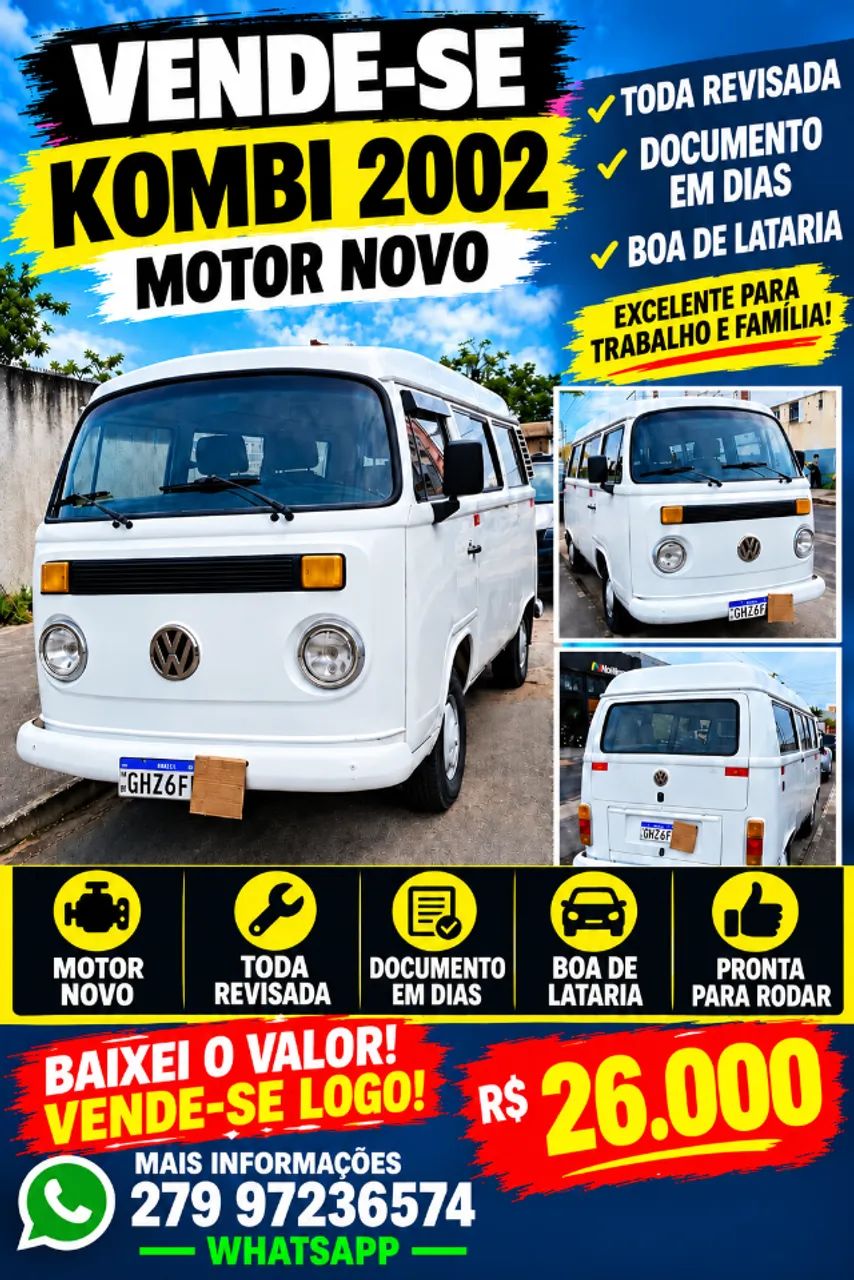 Volkswagen Kombi Standard/ Luxo/ Serie Prata 2002