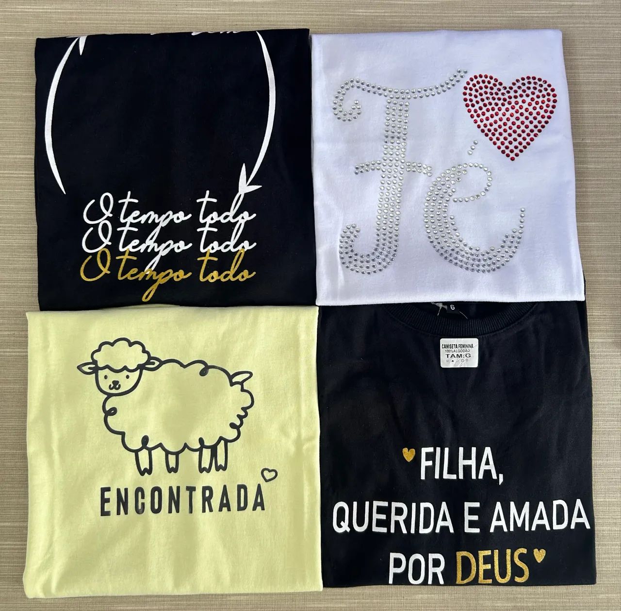 Camisetas 100% algodão Fem masc infan - Foto 5