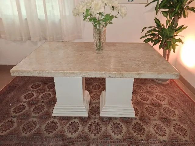 MESA DE JANTAR TAMPO EM MARMORE - Foto 2