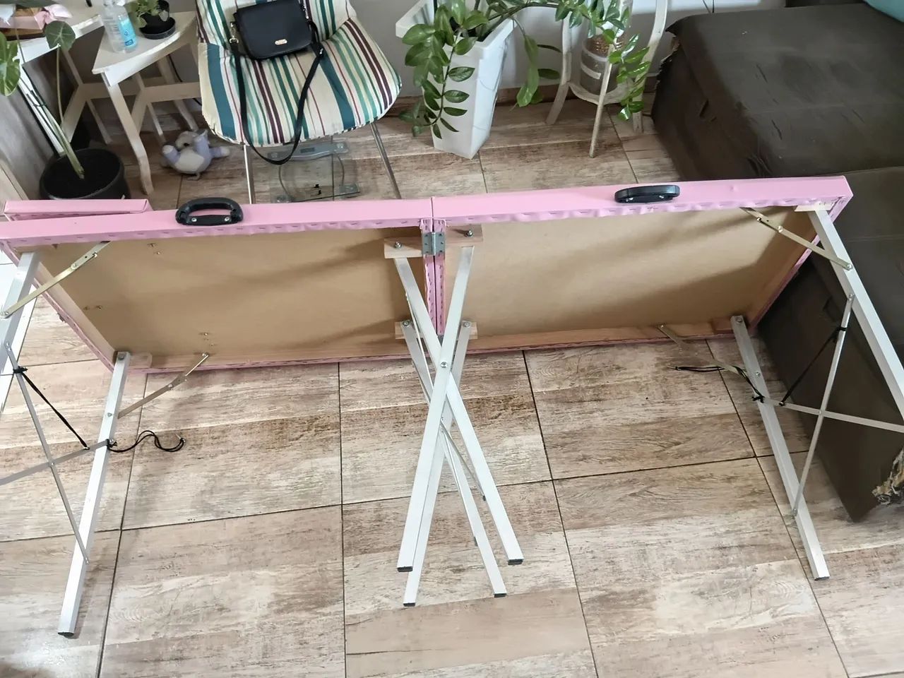 Maca portatil rosa em bom estado!