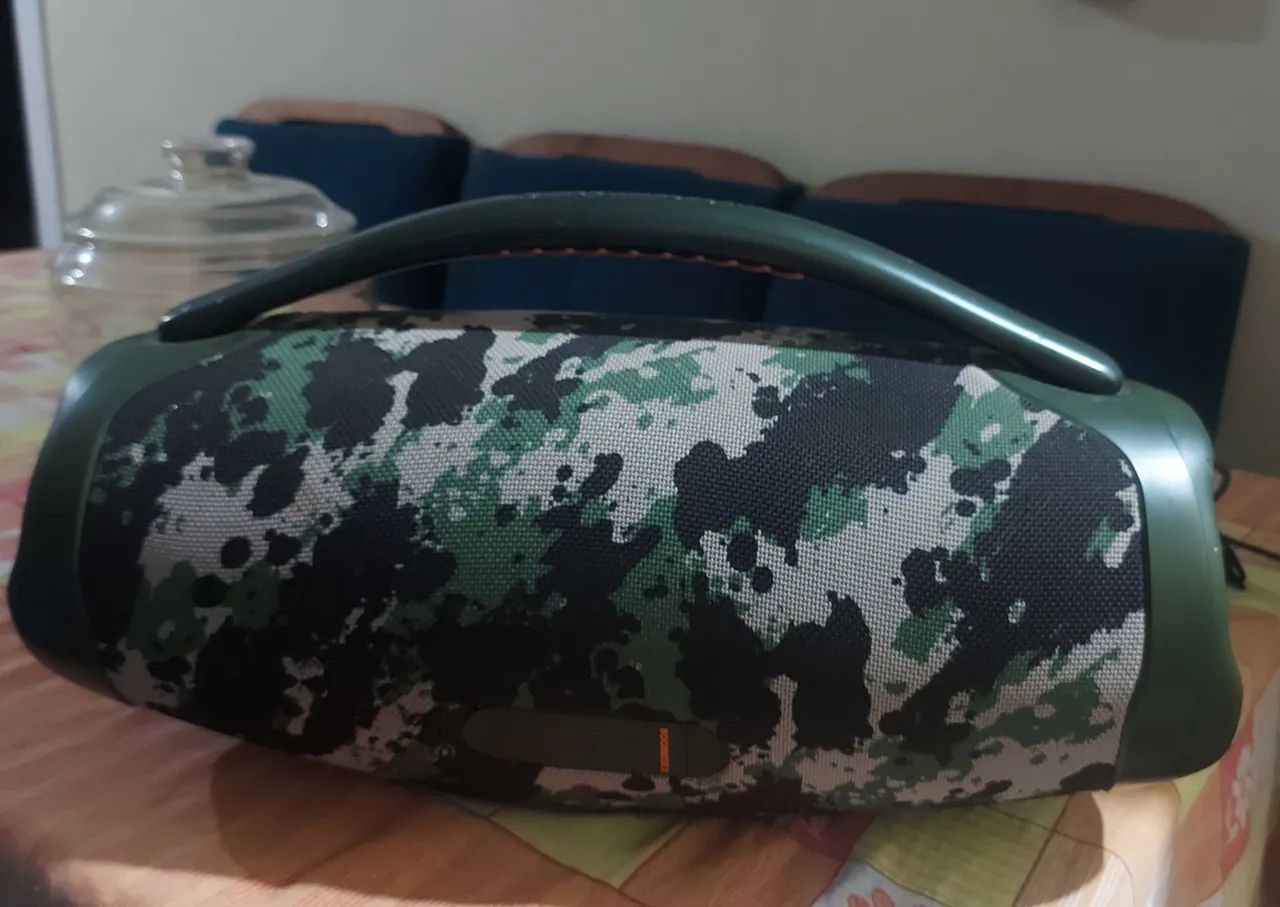 Jbl boombox 3 camuflada semi nova  - Foto 5