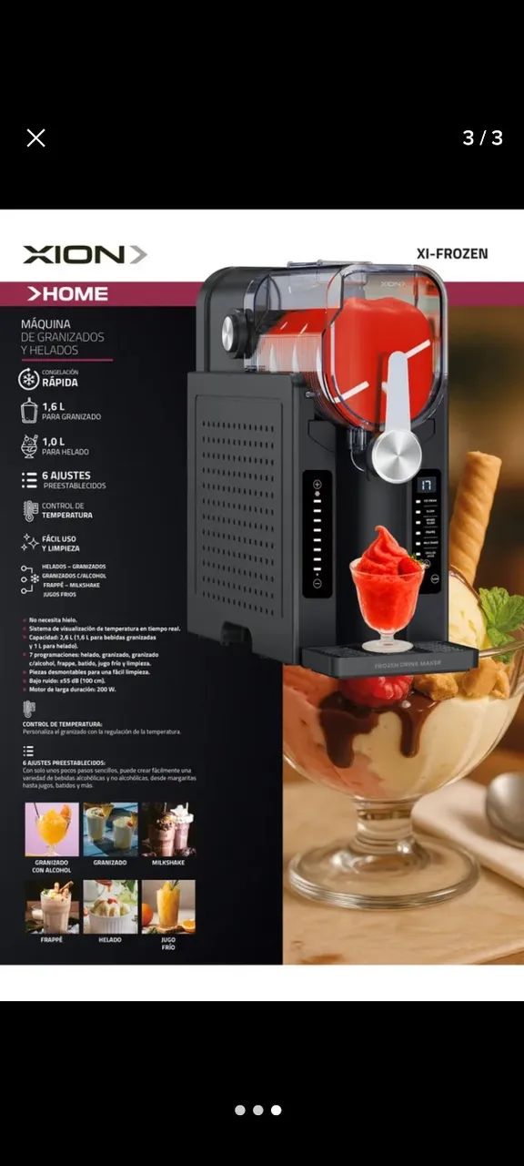 Máquina de raspadinhas e sorvetes xion Frozen  - Foto 3