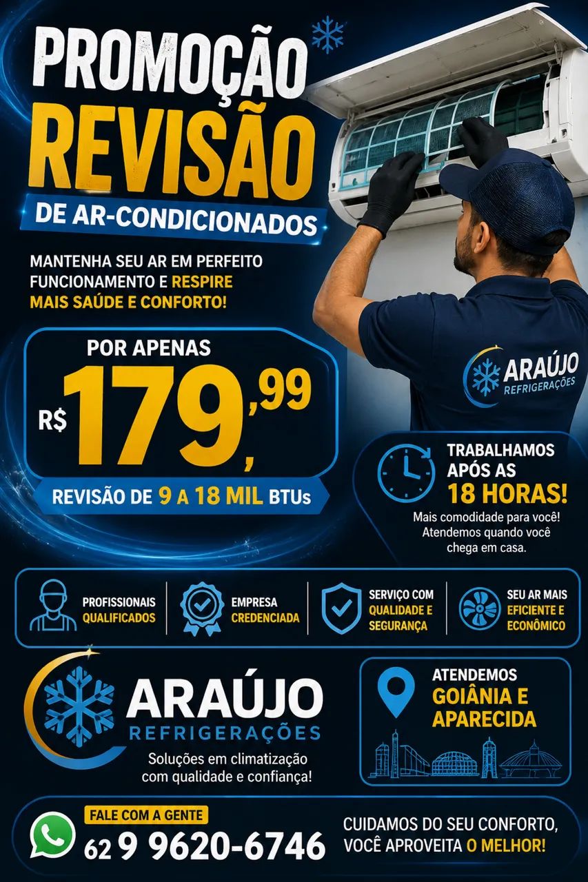 Revisão em ar-condicionado 