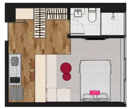 PLANTA 28m²