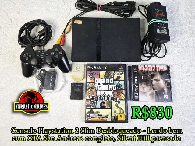 Playstation 2 - PS2 - Funcionando Normalmente com GTA San Andreas Completo