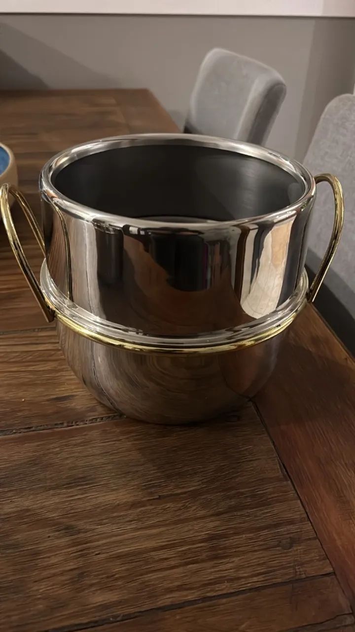 Champanheira Alças Niqueladas - Forma Inox