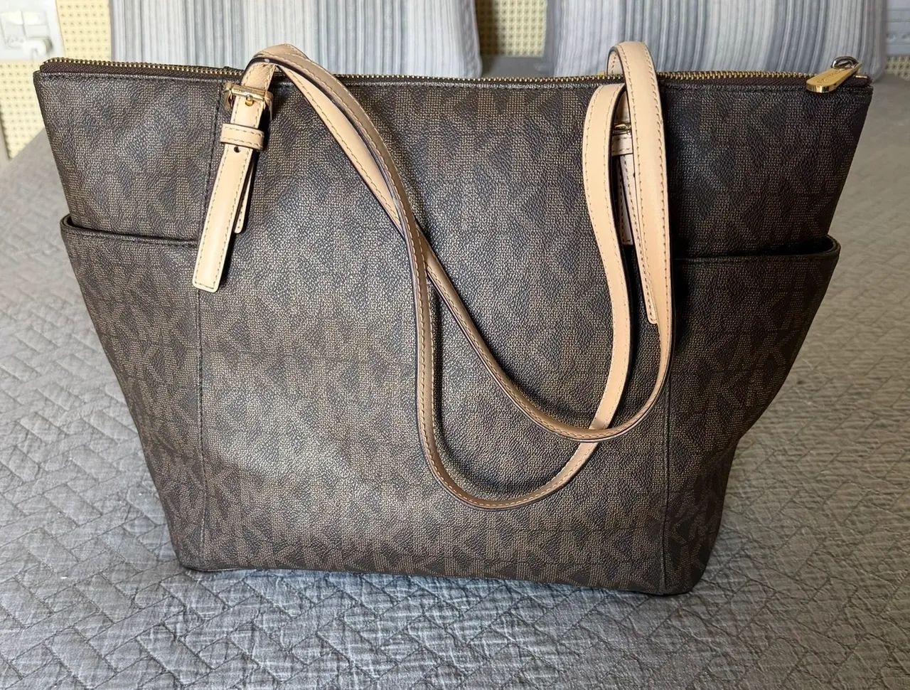 Michael Kors Jet Set Item Medium Top Zip Snap Pocket Tote  - Foto 2