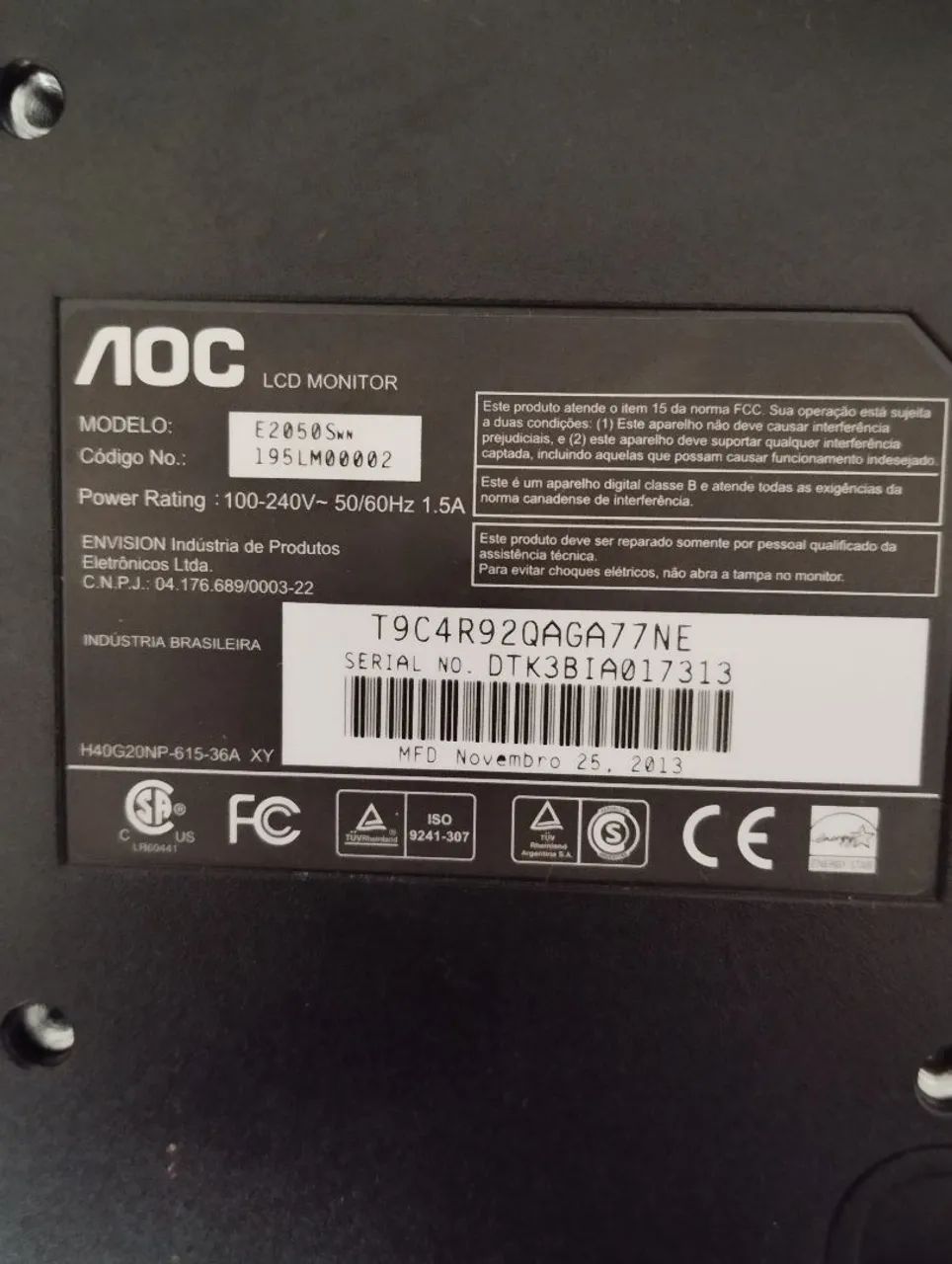 Monitor AOC 20 polegadas - Foto 3