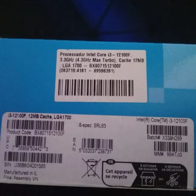 Intel Core i3-12100F  - Foto 4
