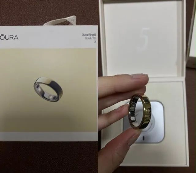 Oura Ring 5 Geração Gold Anel Inteligente - Foto 2