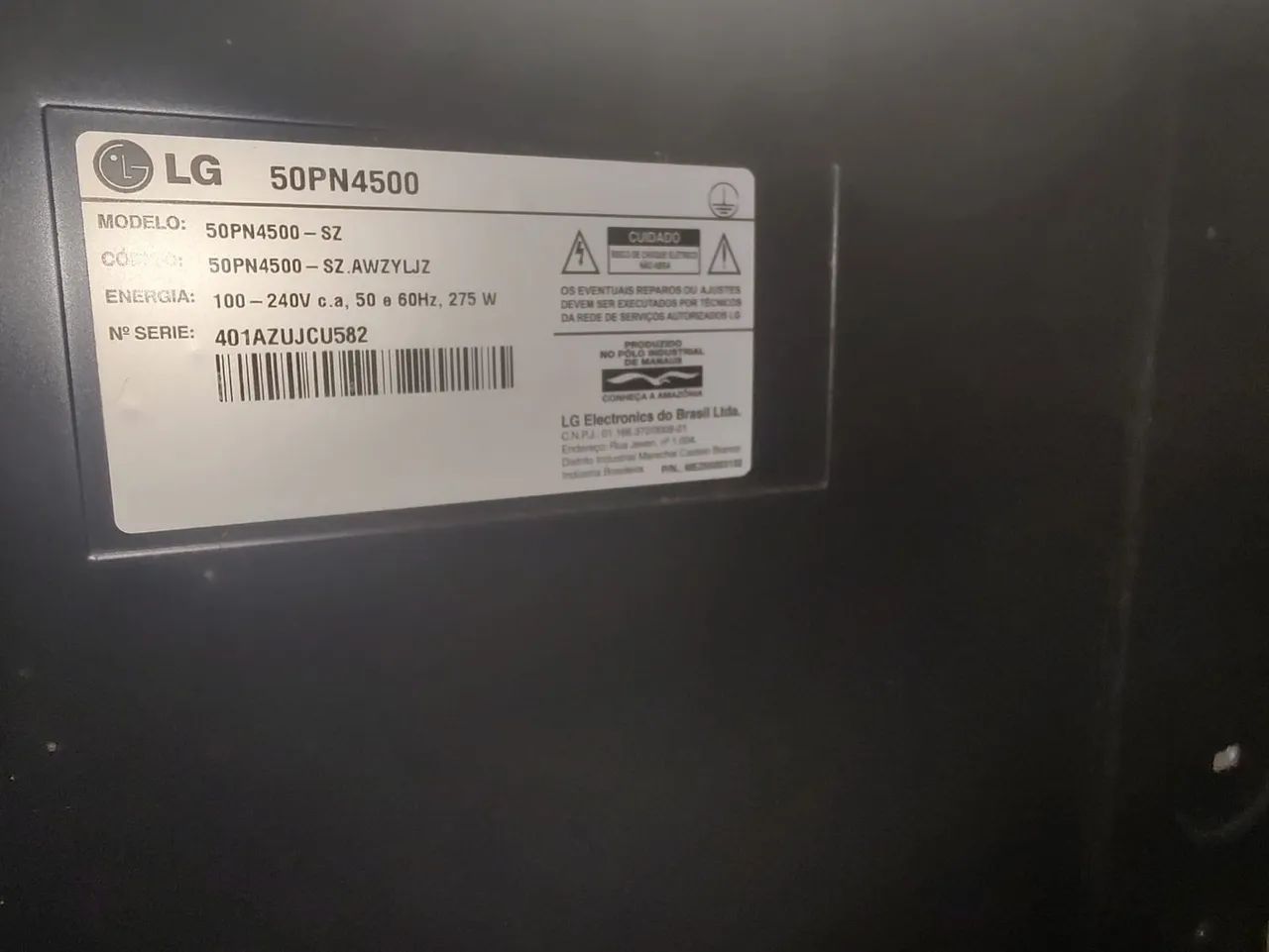TV LG Plasma 50 polegadas - Foto 2