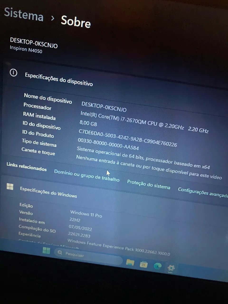 Notebook Dell Core i7+ 8GB Ram - Foto 2